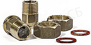 Комплект присоединителей Ду15 со встроенным обратным клапаном