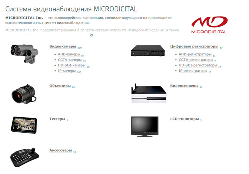 обновление каталога Microdigital