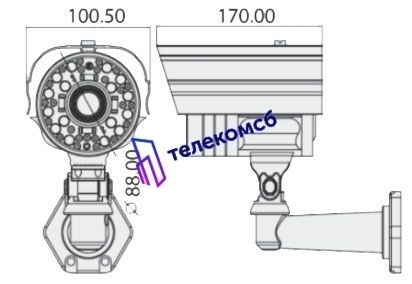 MDC-6221VTD-35H. Уличная корпусная видеокамера