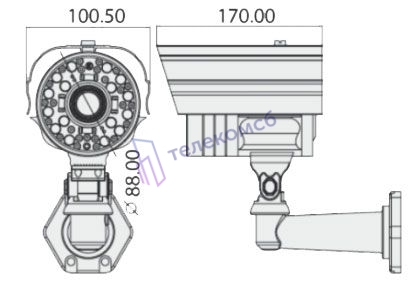 MDC-6221VTD-35H. Уличная корпусная видеокамера