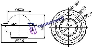 MDC-9220F2. Купольная видеокамера