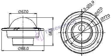 MDC-9220F2. Купольная видеокамера