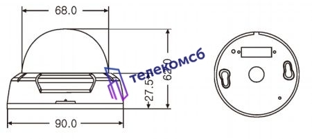 MDC-7020F. Купольная видеокамера