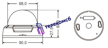 MDC-7020F. Купольная видеокамера