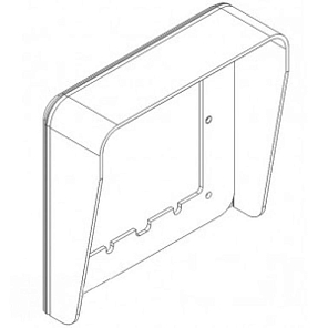 1158/611 Однорядный козырек вызывной панели на 1 модуль