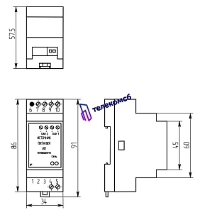 Источник питания ИП-24 (ИП-5, ИП-12, ИП-15)