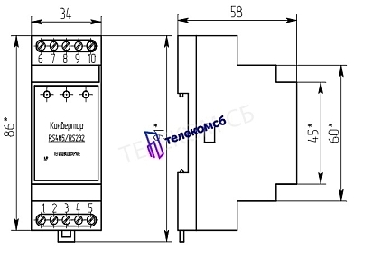 Конвертер RS485 / RS232