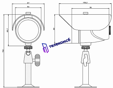 MDC-6020FTD-36. Уличная корпусная видеокамера