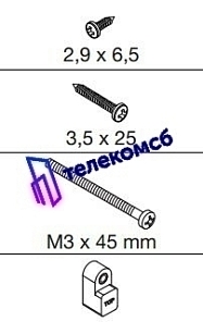 1716/60 Комплект аксессуаров для встроенного монтажа монитора AIKO
