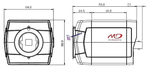 MDC-4221CDN. Корпусная видеокамера