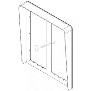 1158/626 Однорядный козырек вызывной панели на 6 модулей