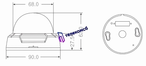 MDC-7220F-12. Купольная видеокамера