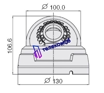 MDC-i7090TDN-30. Купольная IP-камера для помещений