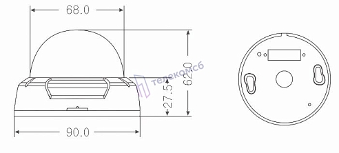 MDC-7220F-12. Купольная видеокамера