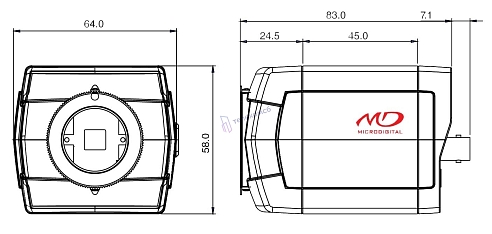 MDC-4221CDN. Корпусная видеокамера