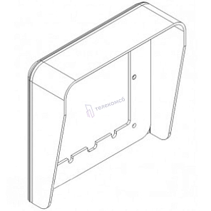 1158/611 Однорядный козырек вызывной панели на 1 модуль