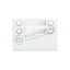 1168/24W Лицевая пластина с 4 клавишами в два ряда, линия Alpha, белый цвет