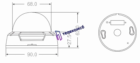 MDC-7220F-12. Купольная видеокамера
