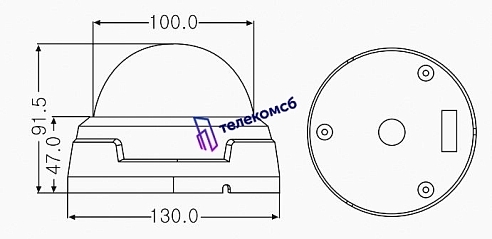 MDC-7220VTD. Купольная видеокамера