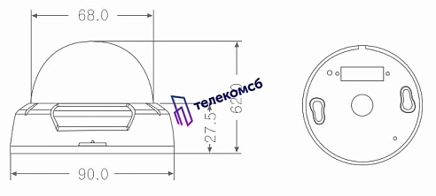MDC-7220F. Купольная видеокамера