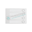 1168/14W Лицевая пластина с 4 клавишами, линия Alpha, белый цвет