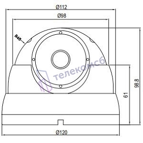 MDC-9220VTD-24. Купольная антивандальная видеокамера
