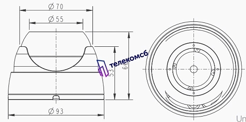 MDC-7220F-24. Купольная видеокамера