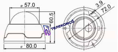 MDC-9220F1. Купольная видеокамера