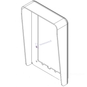 1158/612 Однорядный козырек вызывной панели на 2 модуля