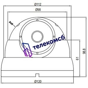 MDC-9220VTD-24. Купольная антивандальная видеокамера